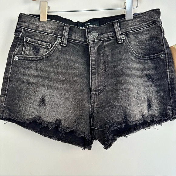 {Lucky Brand} The high rise shortie distressed denim short size: 25 NWT - Picture 1 of 2